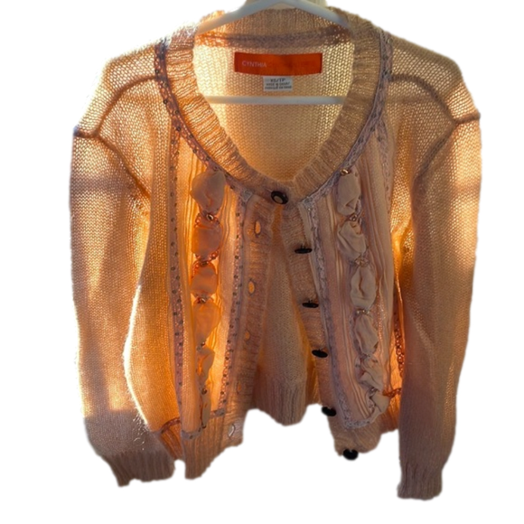 🌿Cynthia Steffe camel-colored button down sweater size XS 🌿 - Picture 1 of 4